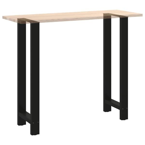 vidaXL Baaripöydän jalat 2 kpl musta 40x(110-111) cm teräs