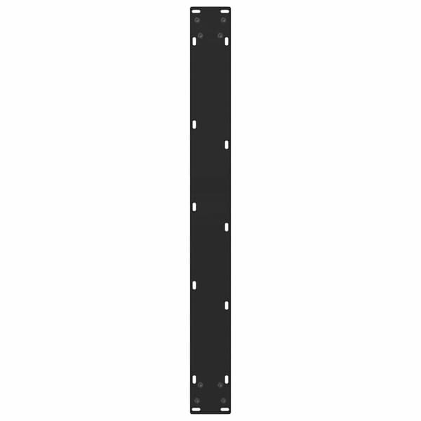 vidaXL Ruokapöydän jalat mustat 2 kpl 70x(72-73) cm teräs