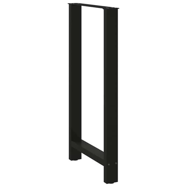vidaXL Baaripöydän jalat 2 kpl musta 60x(110-111) cm teräs