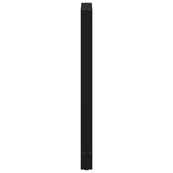 vidaXL Baaripöydän jalat 2 kpl musta 60x(110-111) cm teräs