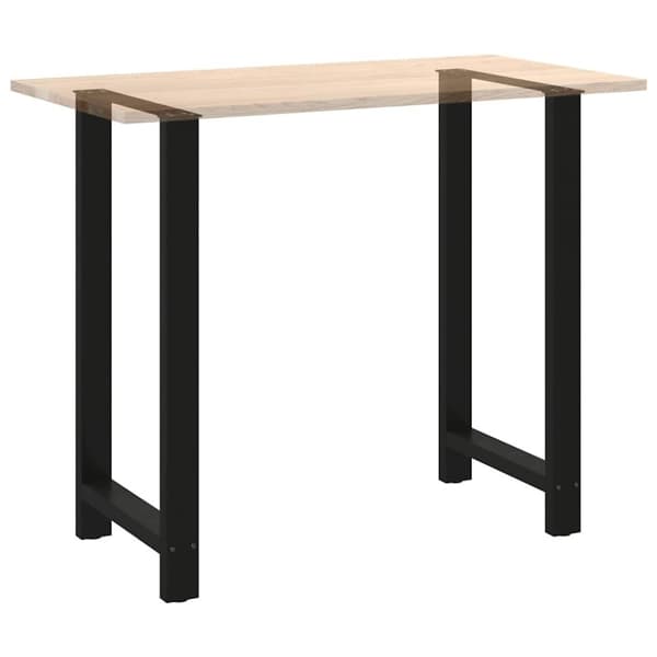 vidaXL Baaripöydän jalat 2 kpl musta 60x(110-111) cm teräs