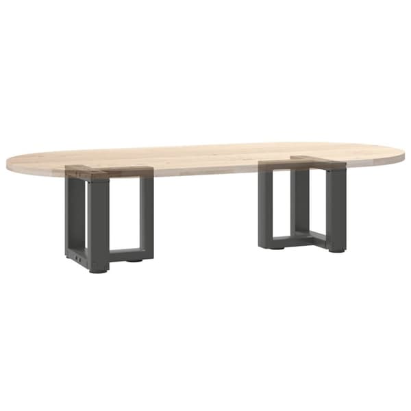 vidaXL Sohvapöydän jalat T-muotoiset 2 kpl antrasiitti 30x25x(30-31) cm teräs