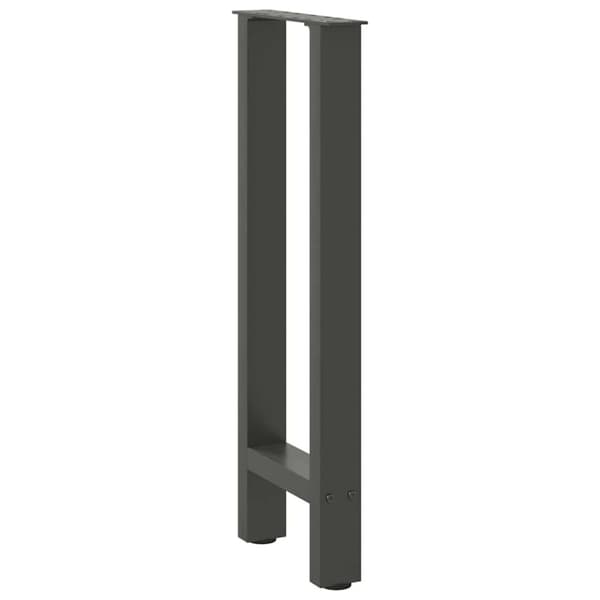 vidaXL konsolipöydän jalat 2 kpl antrasiitti 38x(72-73) cm teräs