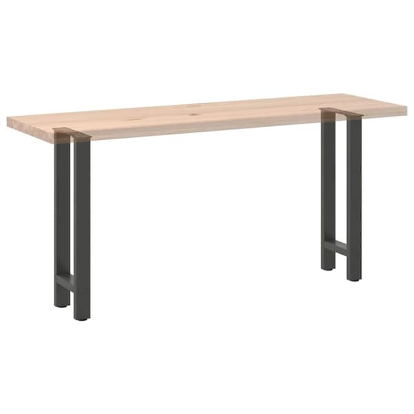 vidaXL konsolipöydän jalat 2 kpl antrasiitti 38x(72-73) cm teräs