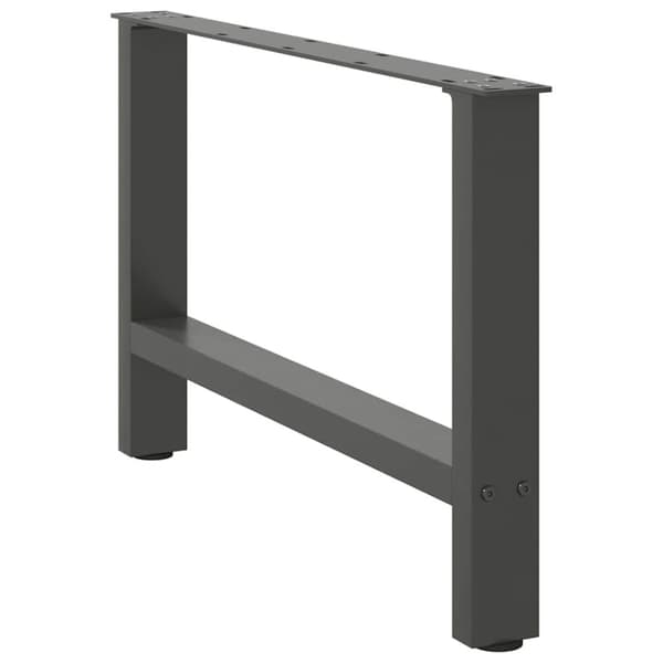 vidaXL Sohvapöydän jalat 2 kpl antrasiitti 70x(42-43) cm teräs