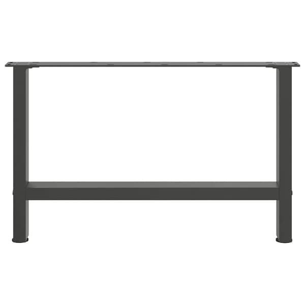 vidaXL Sohvapöydän jalat 2 kpl antrasiitti 70x(42-43) cm teräs