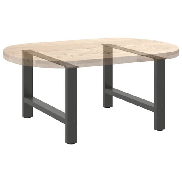 vidaXL Sohvapöydän jalat 2 kpl antrasiitti 70x(42-43) cm teräs