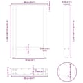 Miniatyrbilde 10 av 10: vidaXL Spisebordben antrasitt 2 stk 60 x (72-73) cm stål