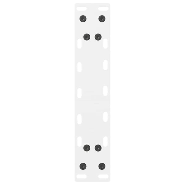 vidaXL Salongbordben hvite 2 stk 30x(30-31) cm stål