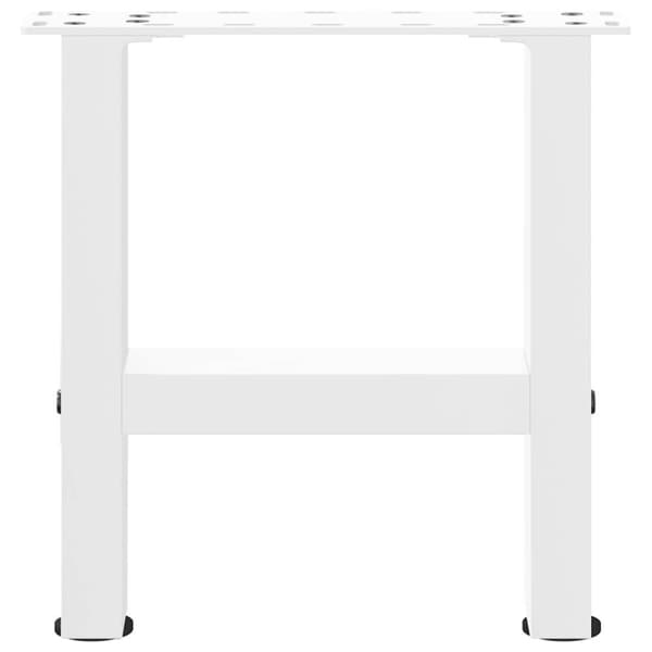 vidaXL Sohvapöydän jalat valkoinen 2 kpl 40x(30-31) cm teräs