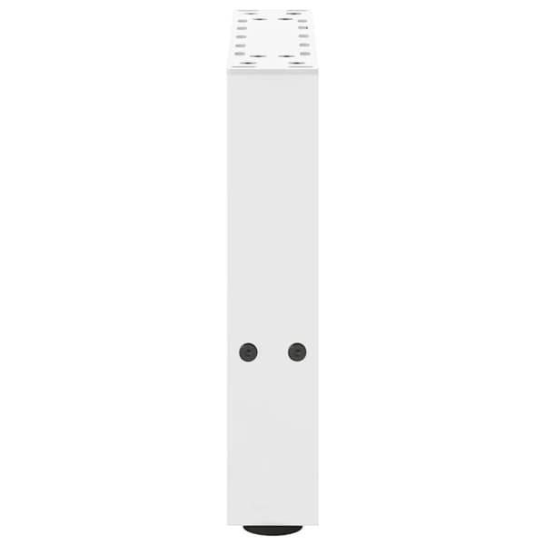 vidaXL Sohvapöydän jalat valkoinen 2 kpl 40x(30-31) cm teräs