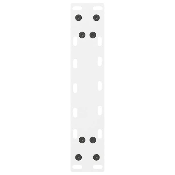 vidaXL Sohvapöydän jalat valkoinen 2 kpl 40x(30-31) cm teräs