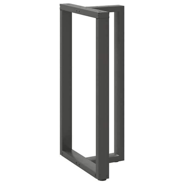 vidaXL Barbordben T-formet 2 stk antrasitt 60x35x(110-111) cm stål