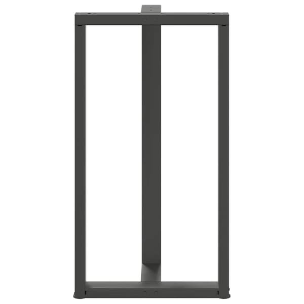 vidaXL Barbordben T-formet 2 stk antrasitt 60x35x(110-111) cm stål