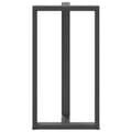 Miniatyrbilde 6 av 10: vidaXL Barbordben T-formet 2 stk antrasitt 60x35x(110-111) cm stål