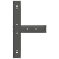 Miniatyrbilde 7 av 10: vidaXL Barbordben T-formet 2 stk antrasitt 60x35x(110-111) cm stål