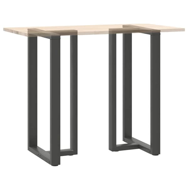 vidaXL Barbordben T-formet 2 stk antrasitt 60x35x(110-111) cm stål