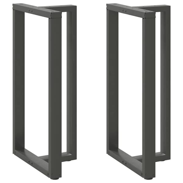 vidaXL Barbordben T-formet 2 stk antrasitt 60x35x(110-111) cm stål