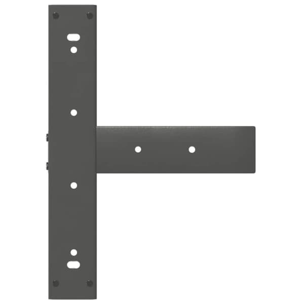 vidaXL Barbordsben T-formad 2 st antracit 50x35x(110-111) cm stål