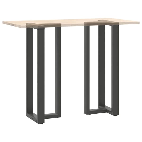 vidaXL Barbordsben T-formad 2 st antracit 50x35x(110-111) cm stål