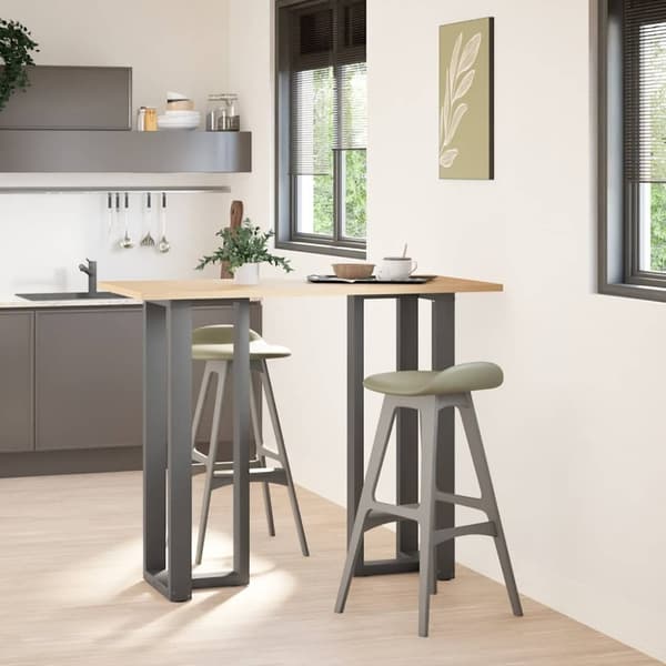 vidaXL Barbordsben T-formad 2 st antracit 50x35x(110-111) cm stål
