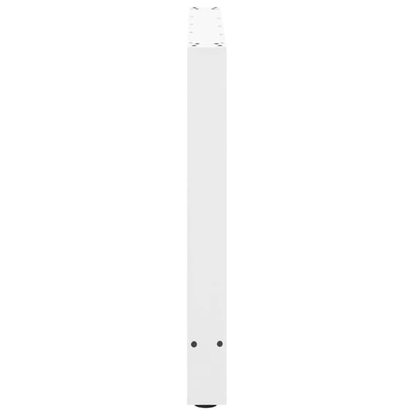 vidaXL Spisebordben hvite 2 stk 80x(72-73) cm stål