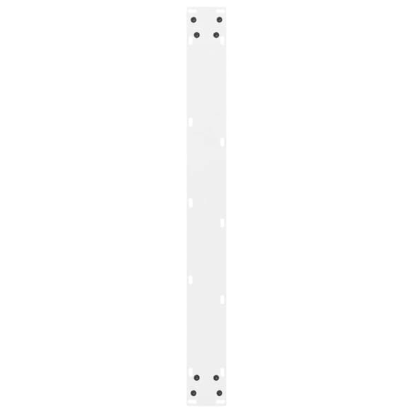 vidaXL Spisebordben hvite 2 stk 80x(72-73) cm stål