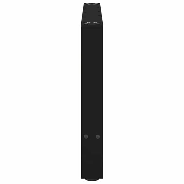 vidaXL Soffbordsben svart 2 st 70x(42-43) cm stål