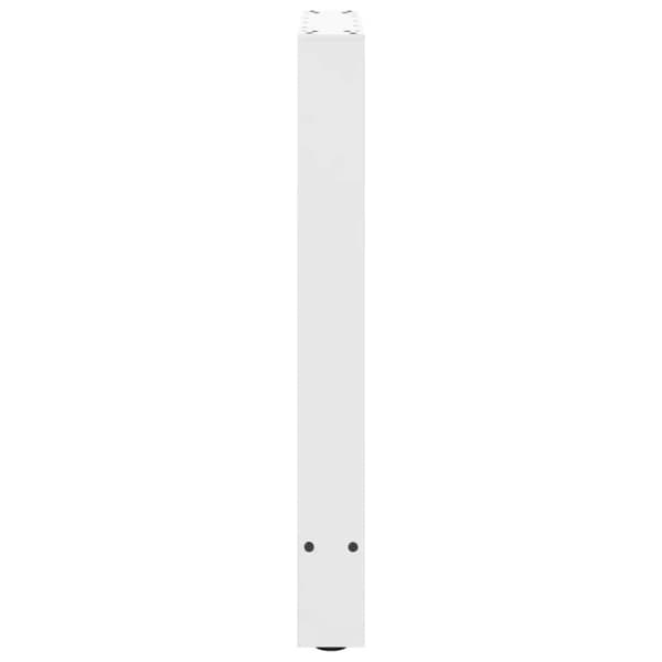 vidaXL Spisebordben hvite 2 stk 60x(72-73) cm stål