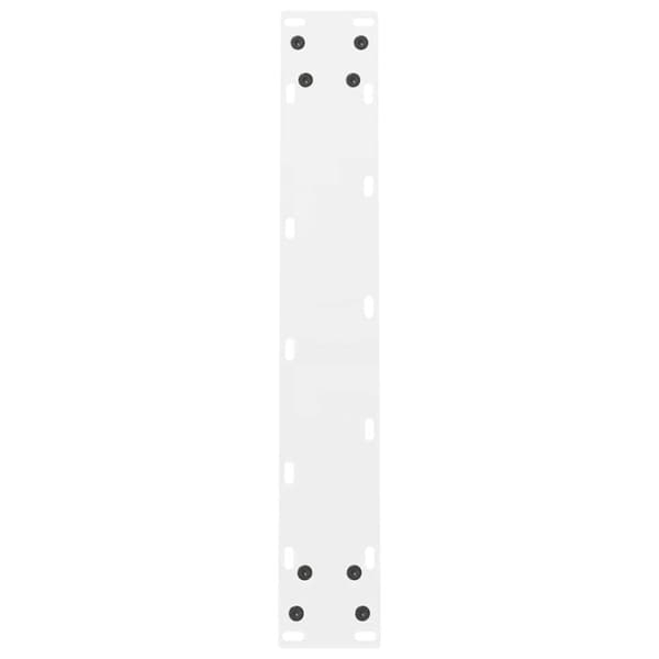 vidaXL Spisebordben hvite 2 stk 60x(72-73) cm stål