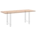 Miniatyrbilde 8 av 10: vidaXL Spisebordben hvite 2 stk 60x(72-73) cm stål