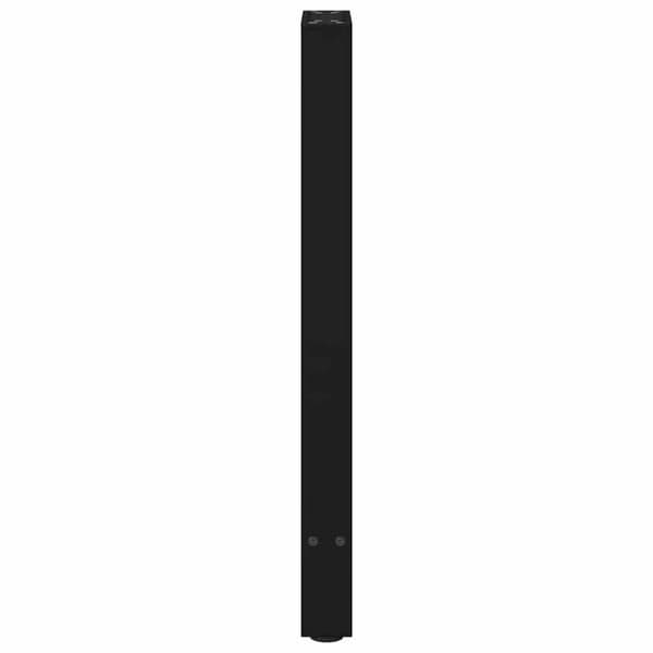 vidaXL Soffbordsben svart 2 st 28x(72-73) cm stål