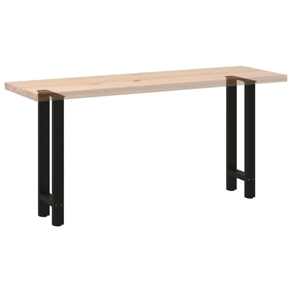vidaXL Soffbordsben svart 2 st 28x(72-73) cm stål