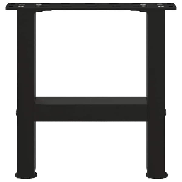 vidaXL Soffbordsben svart 2 st 40x(30-31) cm stål
