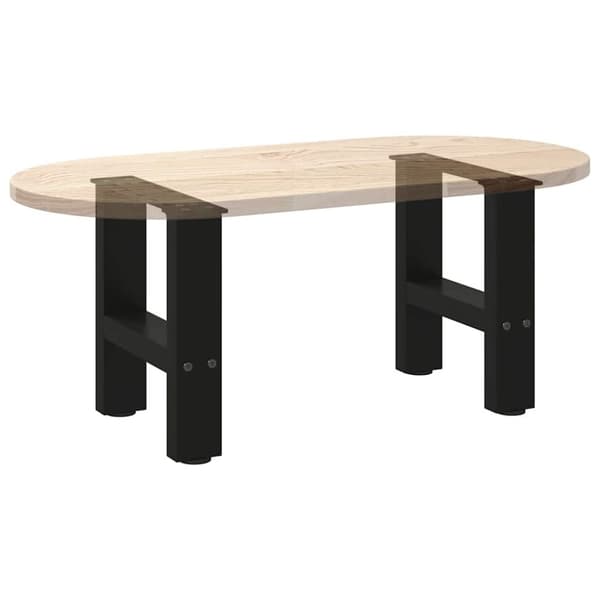 vidaXL Soffbordsben svart 2 st 40x(30-31) cm stål