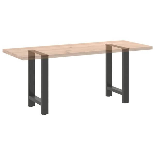 vidaXL ruokapöydän jalat 2 kpl antrasiitti 60x(72-73) cm teräs