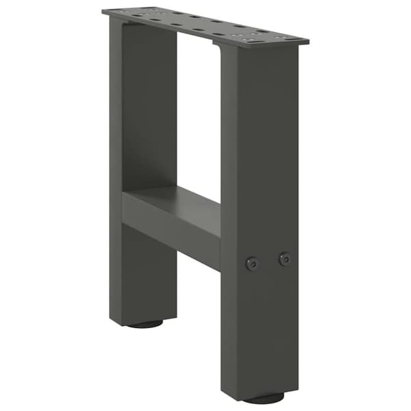 vidaXL sohvapöydän jalat antrasiitti 2 kpl 30x(30-31) cm teräs