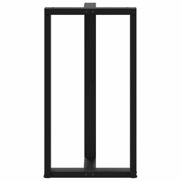 vidaXL barbordsben T-formet 2 stk 60x35x(110-111) cm stål sort