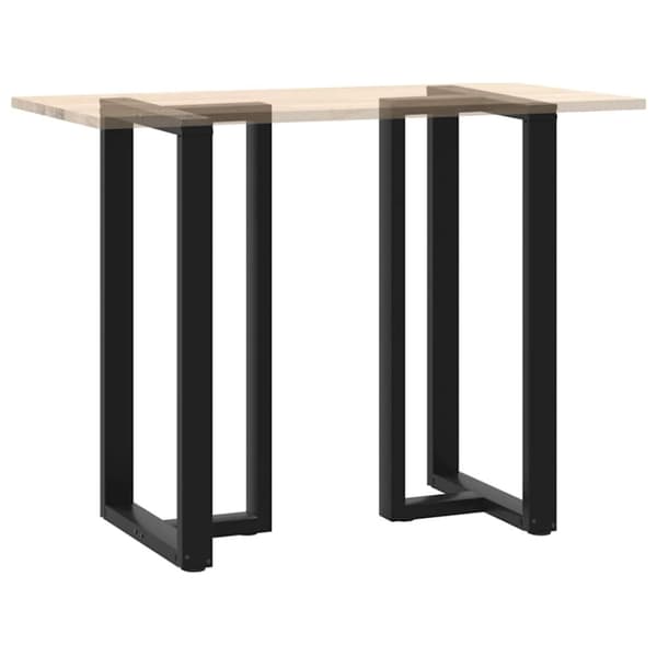 vidaXL barbordsben T-formet 2 stk 60x35x(110-111) cm stål sort