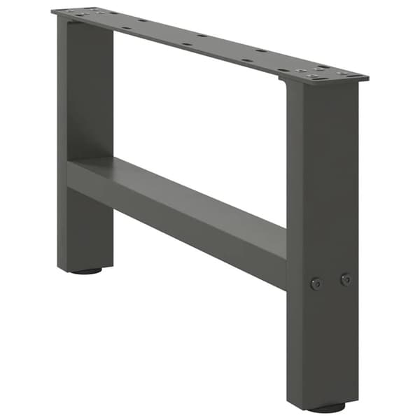 vidaXL Sohvapöydän jalat antrasiitti 2 kpl 60x(30-31) cm teräs