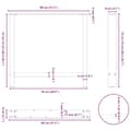 Miniatyrbilde 10 av 10: vidaXL Spisebordben antrasitt 2 stk 80x(72-73) cm stål