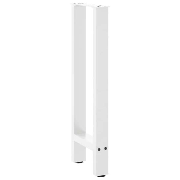 vidaXL Soffbordsben vit 2 st 38x(72-73) cm stål