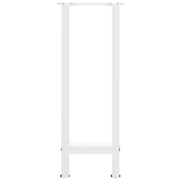vidaXL Soffbordsben vit 2 st 38x(72-73) cm stål