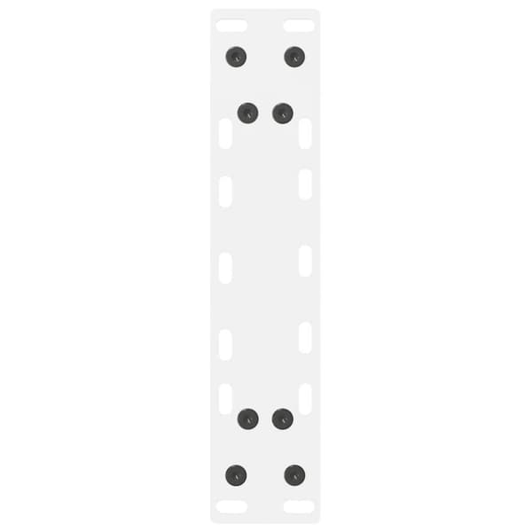 vidaXL Soffbordsben vit 2 st 38x(72-73) cm stål