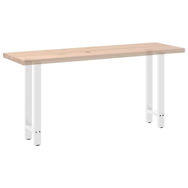 vidaXL Soffbordsben vit 2 st 38x(72-73) cm stål