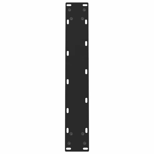 vidaXL Ruokapöydän jalat mustat 2 kpl 50x(72-73) cm teräs