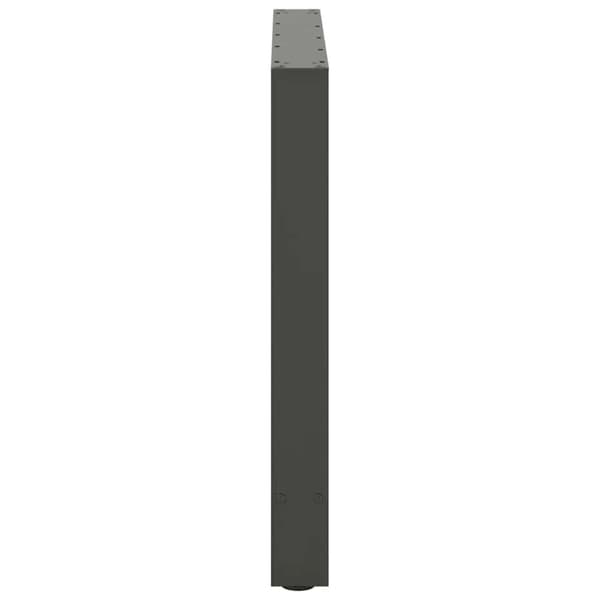 vidaXL Ruokapöydän jalat antrasiitti 2 kpl 80x(72-73) cm teräs