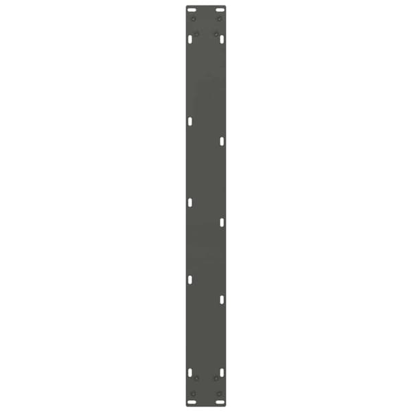vidaXL Ruokapöydän jalat antrasiitti 2 kpl 80x(72-73) cm teräs