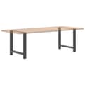 Pikkukuva 8 / 10: vidaXL Ruokapöydän jalat antrasiitti 2 kpl 80x(72-73) cm teräs
