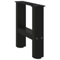 Miniatyrbilde 4 av 10: vidaXL Salongbordben svart 2 stk 30x(30-31) cm stål